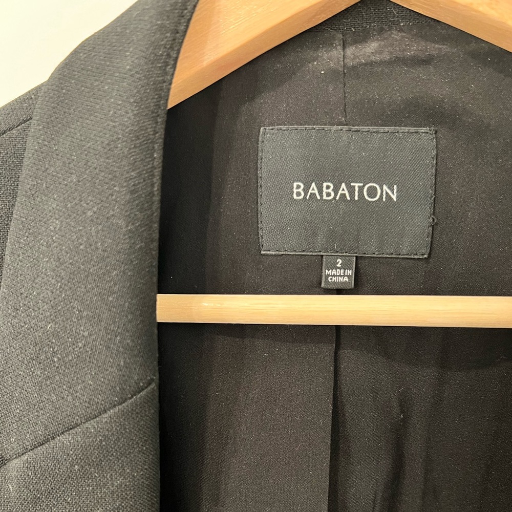 Aritzia Babaton Black Stanford Open Blazer - Picture 2 of 4